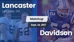 Matchup: Lancaster vs. Davidson  2017