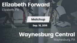Matchup: Forward vs. Waynesburg Central  2016