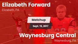 Matchup: Forward vs. Waynesburg Central  2017