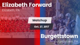 Matchup: Forward vs. Burgettstown  2017