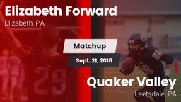 Matchup: Forward vs. Quaker Valley  2018