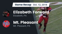 Recap: Elizabeth Forward  vs. Mt. Pleasant  2018