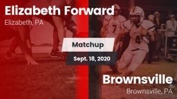 Matchup: Forward vs. Brownsville  2020