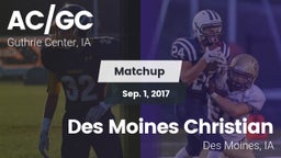 Matchup: AC/GC  vs. Des Moines Christian  2017