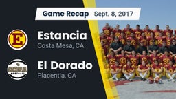 Recap: Estancia  vs. El Dorado  2017