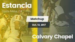 Matchup: Estancia vs. Calvary Chapel 2017