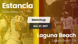 Matchup: Estancia vs. Laguna Beach  2017
