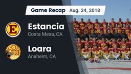 Recap: Estancia  vs. Loara  2018