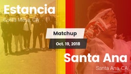 Matchup: Estancia vs. Santa Ana  2018