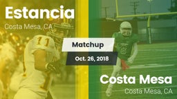 Matchup: Estancia vs. Costa Mesa  2018