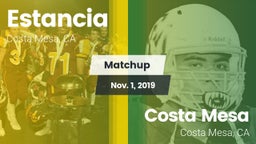 Matchup: Estancia vs. Costa Mesa  2019