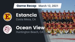 Recap: Estancia  vs. Ocean View  2021