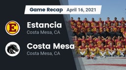 Recap: Estancia  vs. Costa Mesa  2021