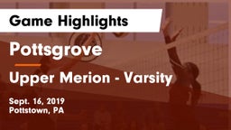 Pottsgrove  vs Upper Merion - Varsity Game Highlights - Sept. 16, 2019