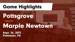 Pottsgrove  vs Marple Newtown  Game Highlights - Sept. 26, 2022