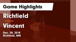 Richfield  vs Vincent  Game Highlights - Dec. 28, 2018
