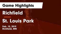Richfield  vs St. Louis Park  Game Highlights - Feb. 15, 2019