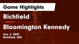 Richfield  vs Bloomington Kennedy  Game Highlights - Jan. 4, 2020