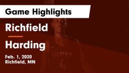 Richfield  vs Harding  Game Highlights - Feb. 1, 2020