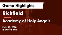 Richfield  vs Academy of Holy Angels  Game Highlights - Feb. 18, 2020