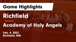 Richfield  vs Academy of Holy Angels  Game Highlights - Feb. 4, 2022