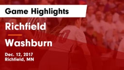 Richfield  vs Washburn  Game Highlights - Dec. 12, 2017