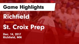 Richfield  vs St. Croix Prep Game Highlights - Dec. 14, 2017