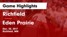 Richfield  vs Eden Prairie  Game Highlights - Dec. 20, 2017