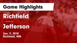 Richfield  vs Jefferson  Game Highlights - Jan. 9, 2018