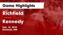 Richfield  vs Kennedy  Game Highlights - Feb. 15, 2018