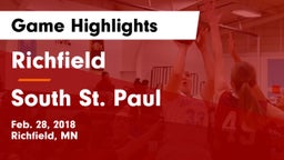 Richfield  vs South St. Paul  Game Highlights - Feb. 28, 2018