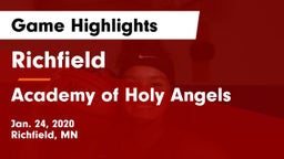 Richfield  vs Academy of Holy Angels  Game Highlights - Jan. 24, 2020