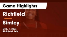 Richfield  vs Simley  Game Highlights - Dec. 1, 2023