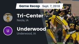 Recap: Tri-Center  vs. Underwood  2018