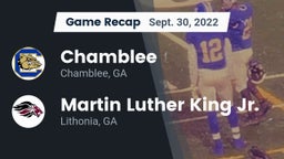 Recap: Chamblee  vs. Martin Luther King Jr.  2022