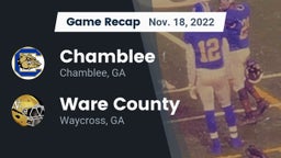Recap: Chamblee  vs. Ware County  2022
