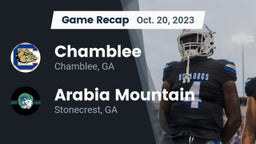Recap: Chamblee  vs. Arabia Mountain  2023