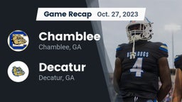 Recap: Chamblee  vs. Decatur  2023