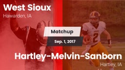 Matchup: West Sioux vs. Hartley-Melvin-Sanborn  2017
