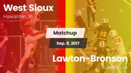 Matchup: West Sioux vs. Lawton-Bronson  2017