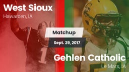 Matchup: West Sioux vs. Gehlen Catholic  2017