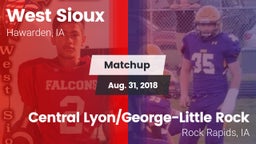 Matchup: West Sioux vs. Central Lyon/George-Little Rock  2018