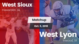 Matchup: West Sioux vs. West Lyon  2018