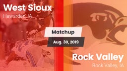 Matchup: West Sioux vs. Rock Valley  2019