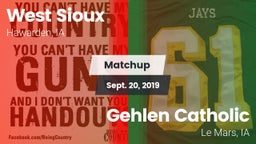 Matchup: West Sioux vs. Gehlen Catholic  2019