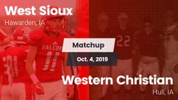 Matchup: West Sioux vs. Western Christian  2019