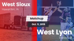Matchup: West Sioux vs. West Lyon  2019
