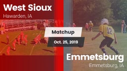 Matchup: West Sioux vs. Emmetsburg  2019