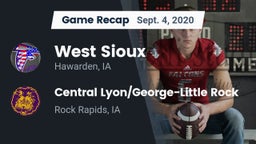 Recap: West Sioux  vs. Central Lyon/George-Little Rock  2020