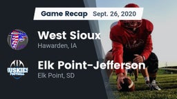 Recap: West Sioux  vs. Elk Point-Jefferson  2020